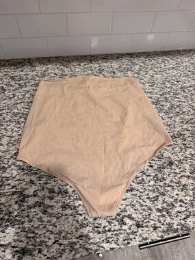 SKIMS High-Waist Nude Shapewear thong